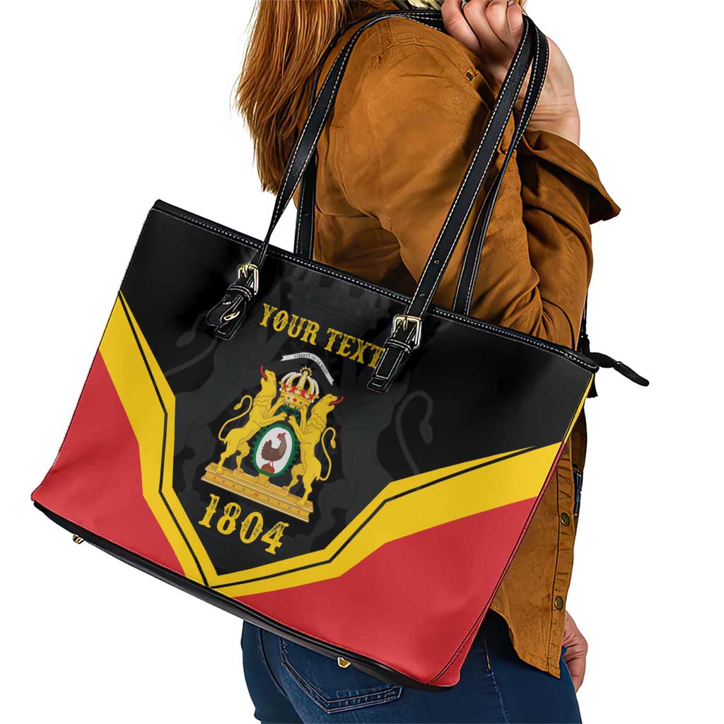 Haiti First Empire 1804-1806 Personalized Leather Tote Bag Haiti Liberte ou la Mort!
