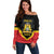 Haiti First Empire 1804-1806 Personalized Off Shoulder Sweater Haiti Liberte ou la Mort!