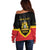 Haiti First Empire 1804-1806 Personalized Off Shoulder Sweater Haiti Liberte ou la Mort!