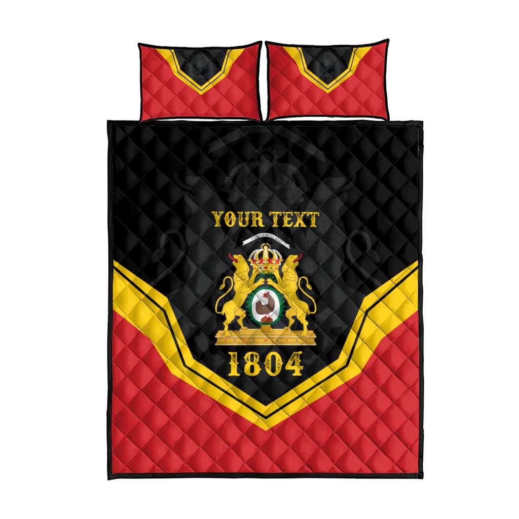 Haiti First Empire 1804-1806 Personalized Quilt Bed Set Haiti Liberte ou la Mort!