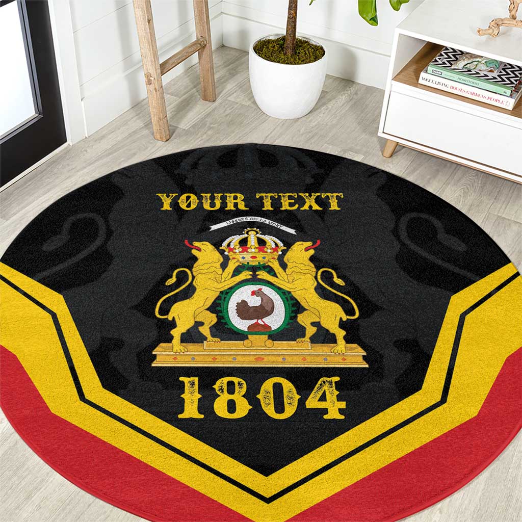 Haiti First Empire 1804-1806 Personalized Round Carpet Haiti Liberte ou la Mort!