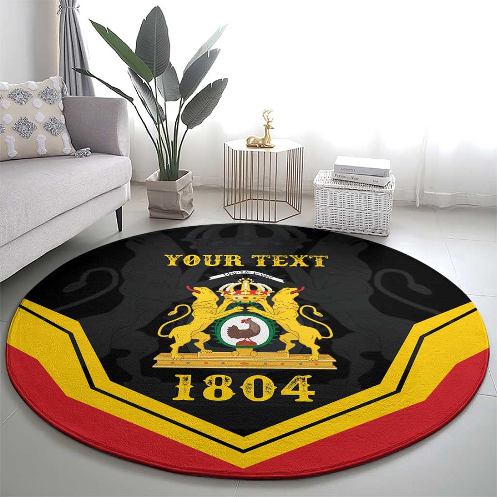 Haiti First Empire 1804-1806 Personalized Round Carpet Haiti Liberte ou la Mort!