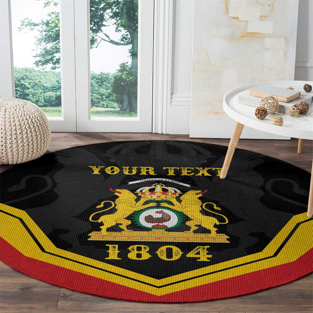 Haiti First Empire 1804-1806 Personalized Round Carpet Haiti Liberte ou la Mort!