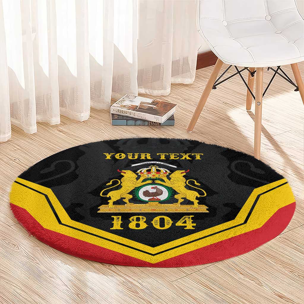 Haiti First Empire 1804-1806 Personalized Round Carpet Haiti Liberte ou la Mort!