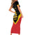 Haiti First Empire 1804-1806 Personalized Short Sleeve Bodycon Dress Haiti Liberte ou la Mort!