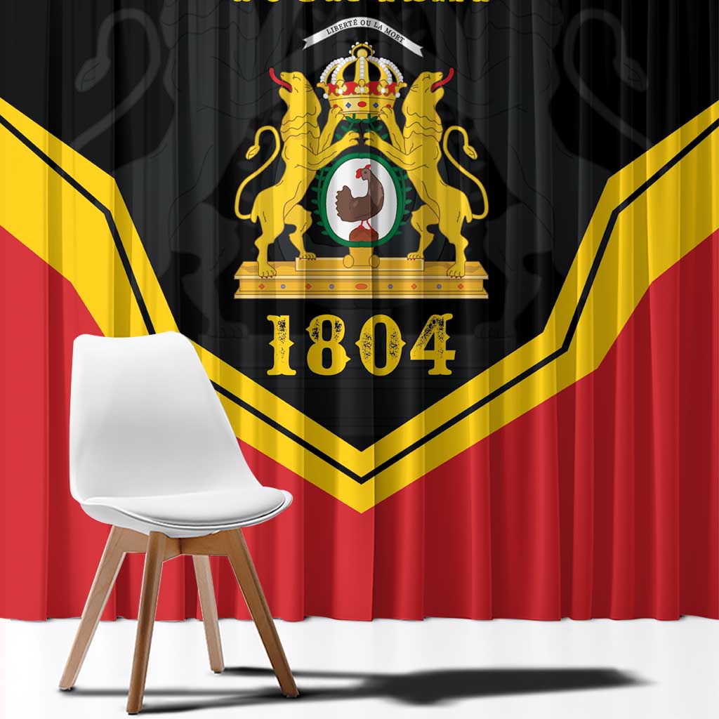 Haiti First Empire 1804-1806 Personalized Window Curtain Haiti Liberte ou la Mort!