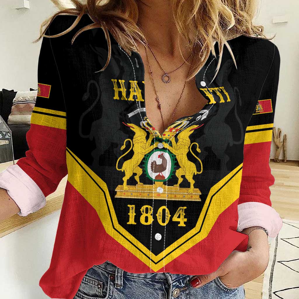 Haiti First Empire 1804-1806 Personalized Women Casual Shirt Haiti Liberte ou la Mort!