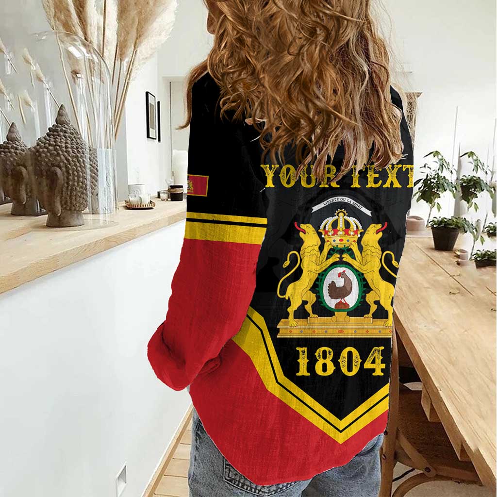 Haiti First Empire 1804-1806 Personalized Women Casual Shirt Haiti Liberte ou la Mort!