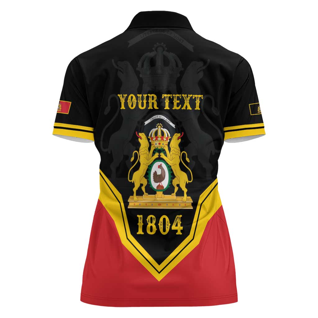 Haiti First Empire 1804-1806 Personalized Women Polo Shirt Haiti Liberte ou la Mort!