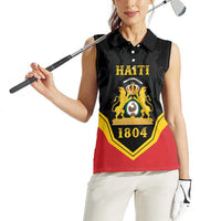 Haiti First Empire 1804-1806 Personalized Women Sleeveless Polo Shirt Haiti Liberte ou la Mort!