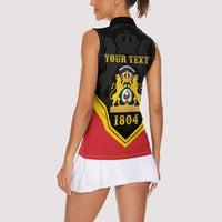 Haiti First Empire 1804-1806 Personalized Women Sleeveless Polo Shirt Haiti Liberte ou la Mort!