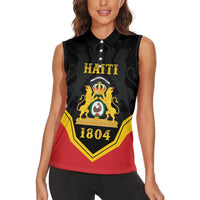 Haiti First Empire 1804-1806 Personalized Women Sleeveless Polo Shirt Haiti Liberte ou la Mort!