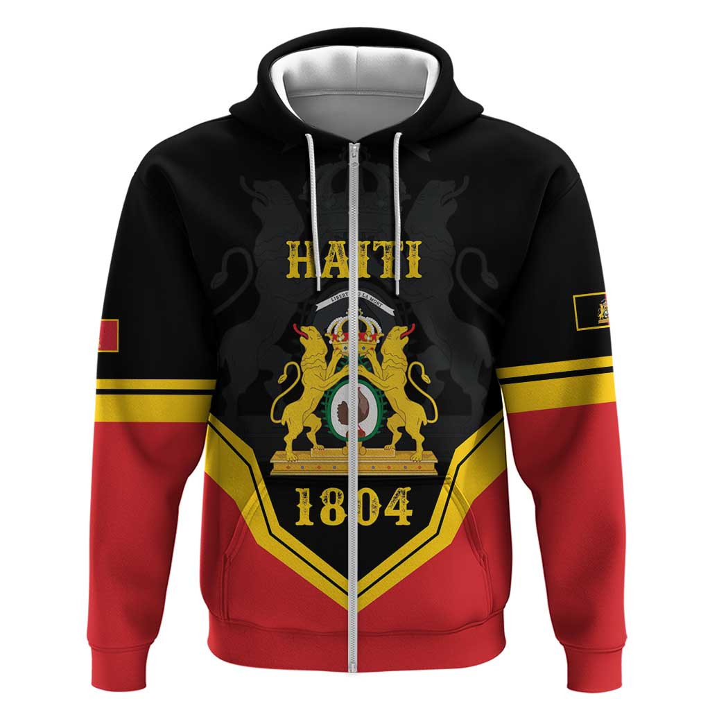 Haiti First Empire 1804-1806 Personalized Zip Hoodie Haiti Liberte ou la Mort!