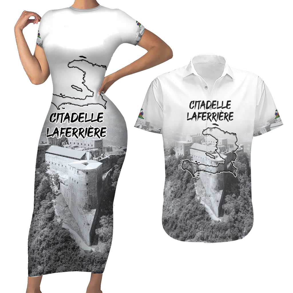 Haiti Pride Citadelle Laferriere 1804 Personalized Couples Matching Short Sleeve Bodycon Dress and Hawaiian Shirt