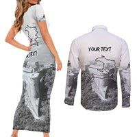 Haiti Pride Citadelle Laferriere 1804 Personalized Couples Matching Short Sleeve Bodycon Dress and Long Sleeve Button Shirt