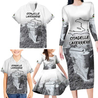 Haiti Pride Citadelle Laferriere 1804 Personalized Family Matching Long Sleeve Bodycon Dress and Hawaiian Shirt