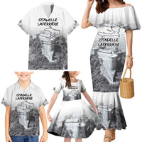 Haiti Pride Citadelle Laferriere 1804 Personalized Family Matching Mermaid Dress and Hawaiian Shirt