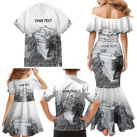 Haiti Pride Citadelle Laferriere 1804 Personalized Family Matching Mermaid Dress and Hawaiian Shirt