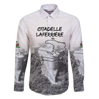 Haiti Pride Citadelle Laferriere 1804 Personalized Family Matching Off The Shoulder Long Sleeve Dress and Hawaiian Shirt