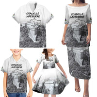 Haiti Pride Citadelle Laferriere 1804 Personalized Family Matching Puletasi and Hawaiian Shirt