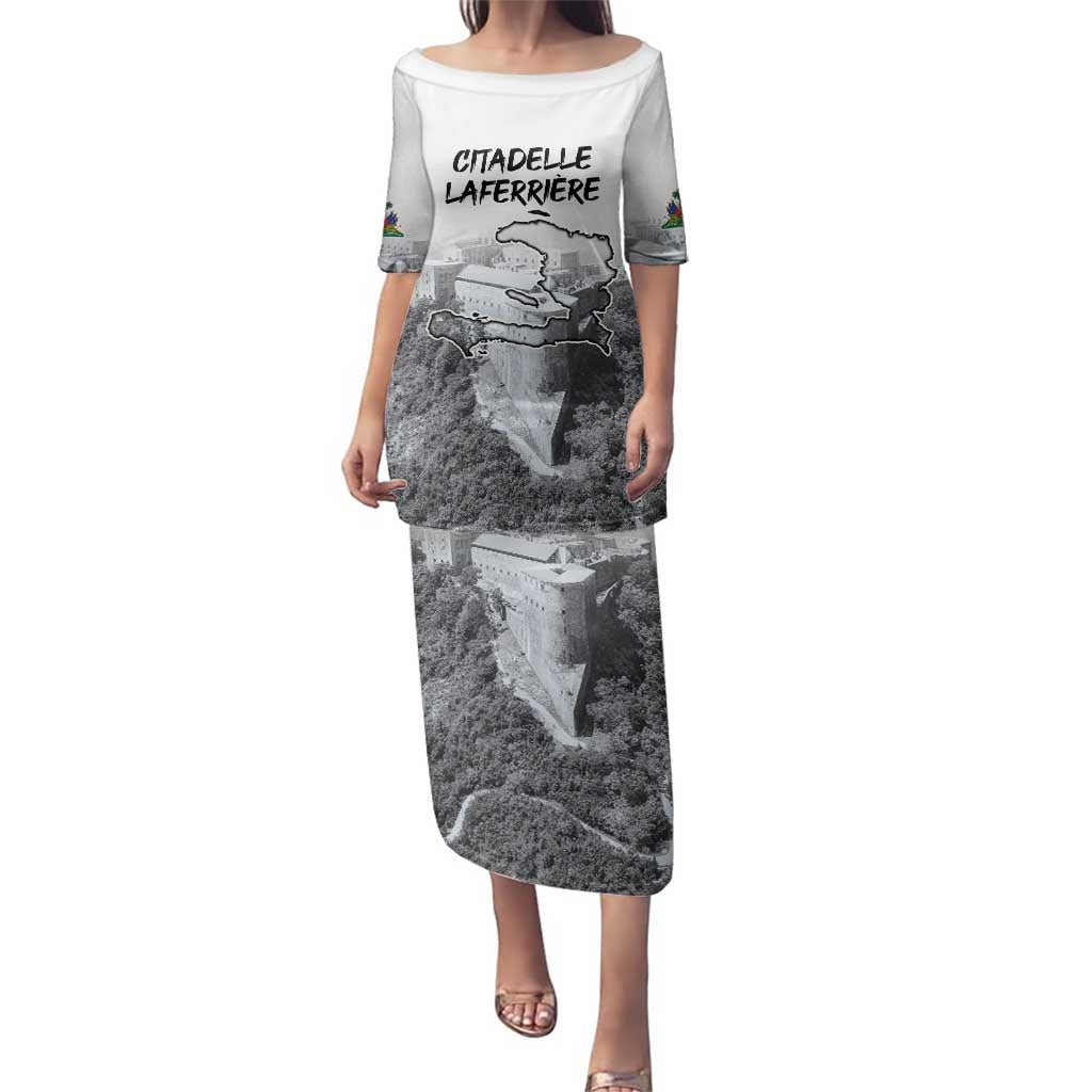 Haiti Pride Citadelle Laferriere 1804 Personalized Family Matching Puletasi and Hawaiian Shirt