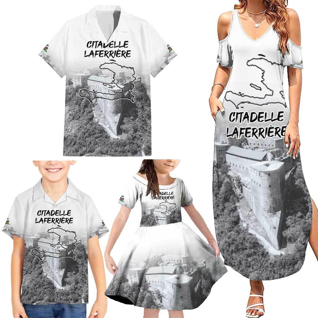 Haiti Pride Citadelle Laferriere 1804 Personalized Family Matching Summer Maxi Dress and Hawaiian Shirt