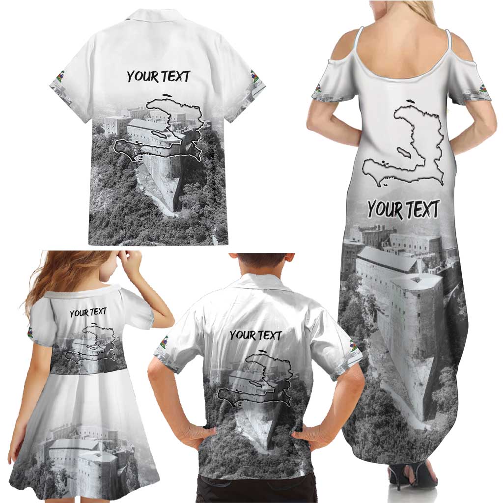 Haiti Pride Citadelle Laferriere 1804 Personalized Family Matching Summer Maxi Dress and Hawaiian Shirt