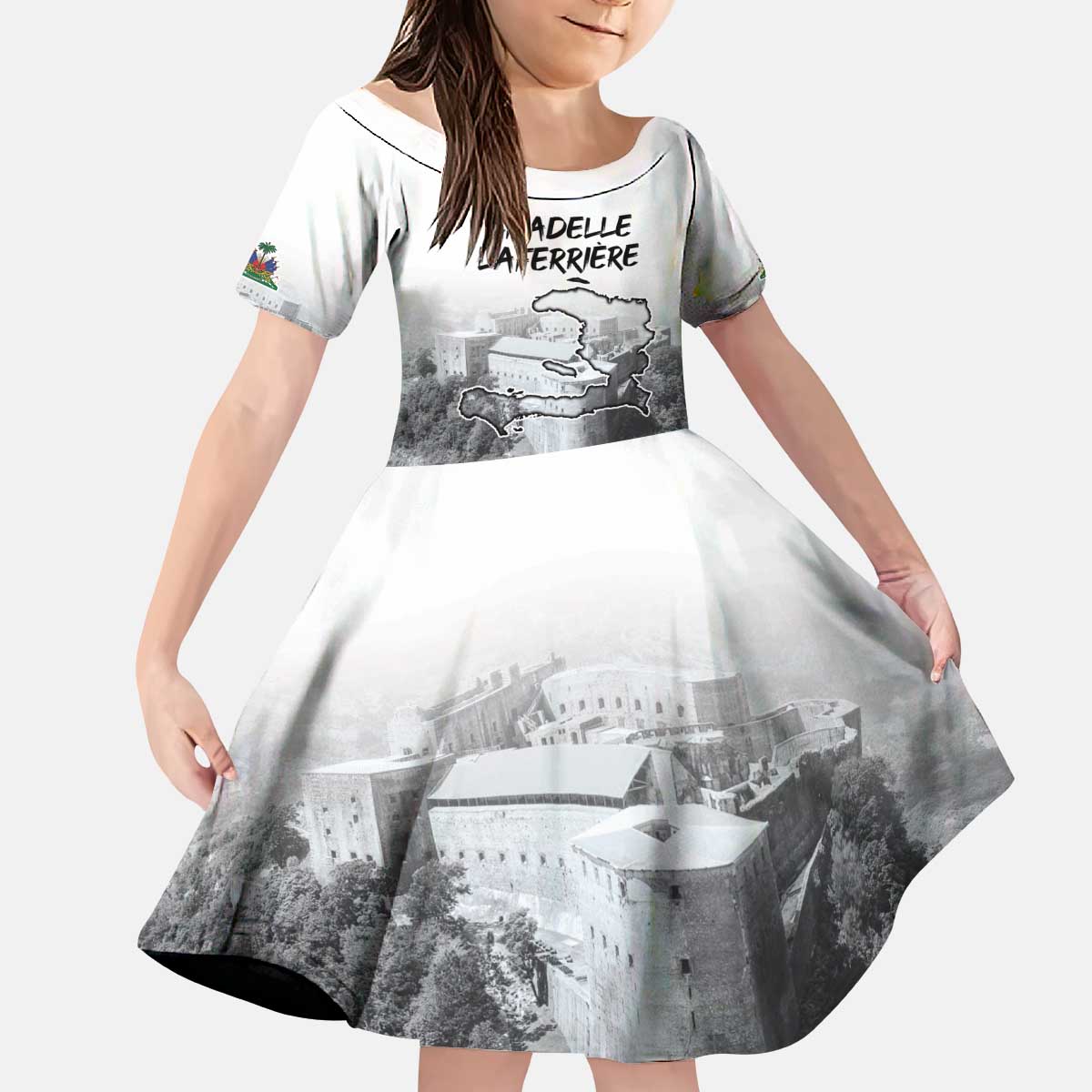 Haiti Pride Citadelle Laferriere 1804 Personalized Kid Short Sleeve Dress