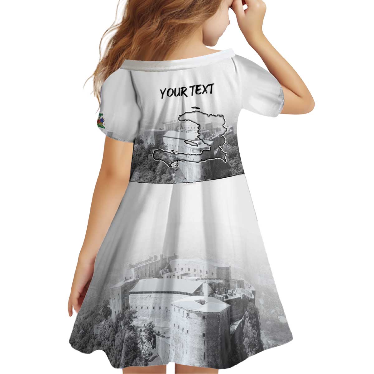 Haiti Pride Citadelle Laferriere 1804 Personalized Kid Short Sleeve Dress