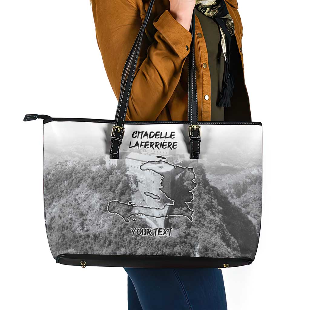 Haiti Pride Citadelle Laferriere 1804 Personalized Leather Tote Bag