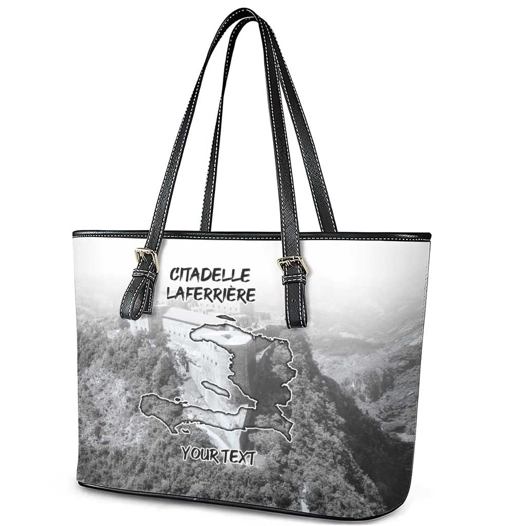 Haiti Pride Citadelle Laferriere 1804 Personalized Leather Tote Bag