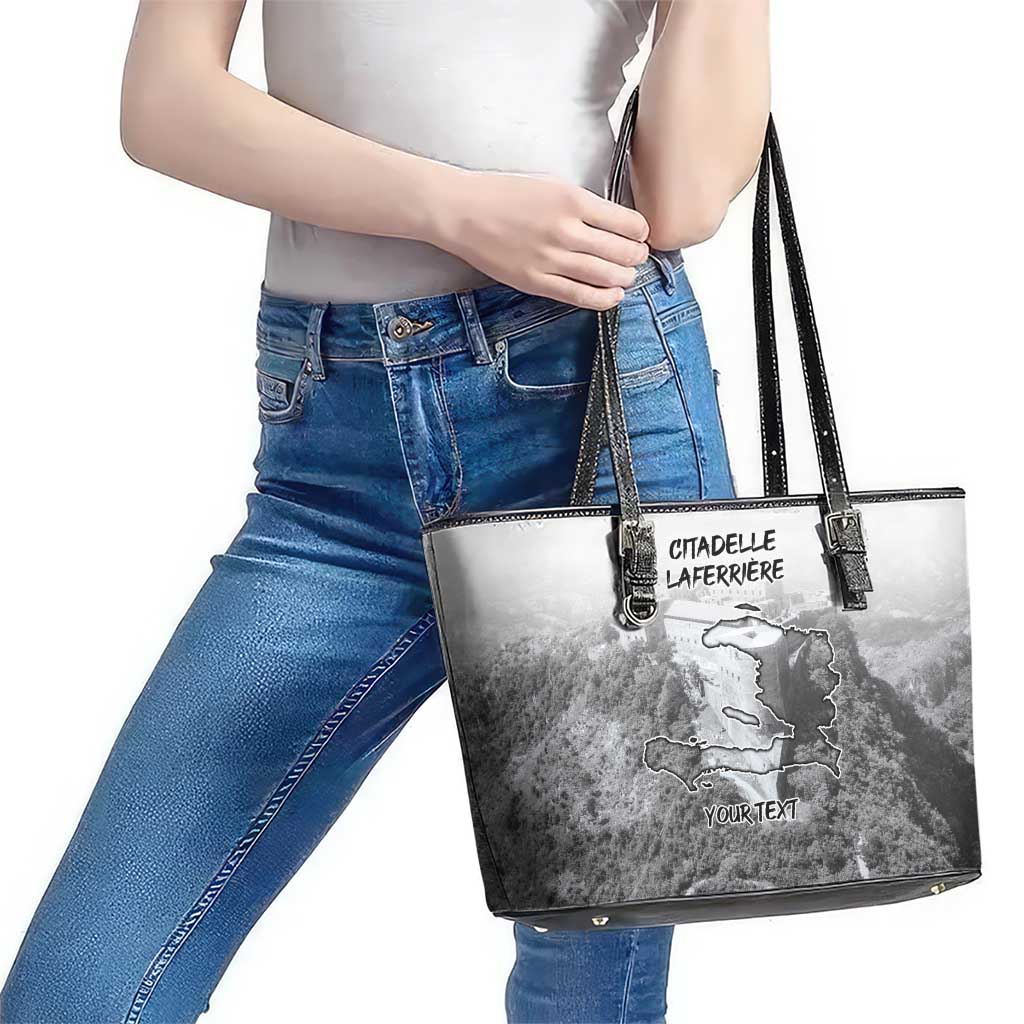 Haiti Pride Citadelle Laferriere 1804 Personalized Leather Tote Bag