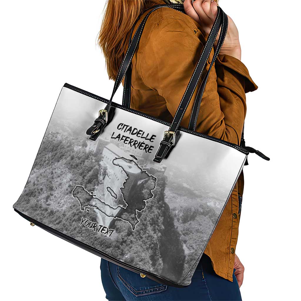 Haiti Pride Citadelle Laferriere 1804 Personalized Leather Tote Bag