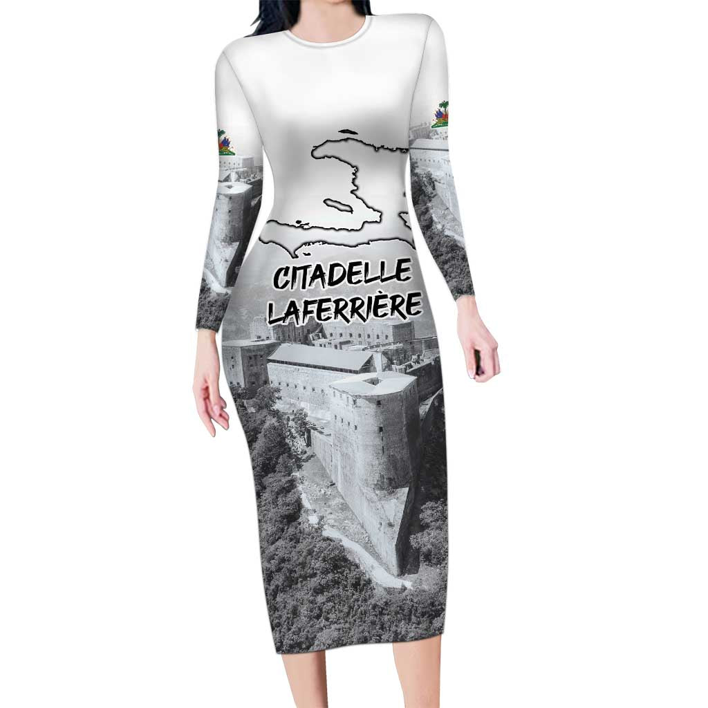 Haiti Pride Citadelle Laferriere 1804 Personalized Long Sleeve Bodycon Dress