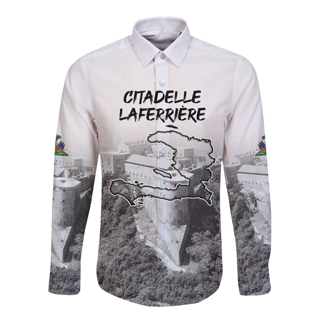 Haiti Pride Citadelle Laferriere 1804 Personalized Long Sleeve Button Shirt