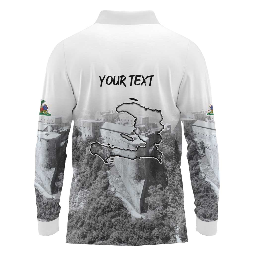 Haiti Pride Citadelle Laferriere 1804 Personalized Long Sleeve Polo Shirt
