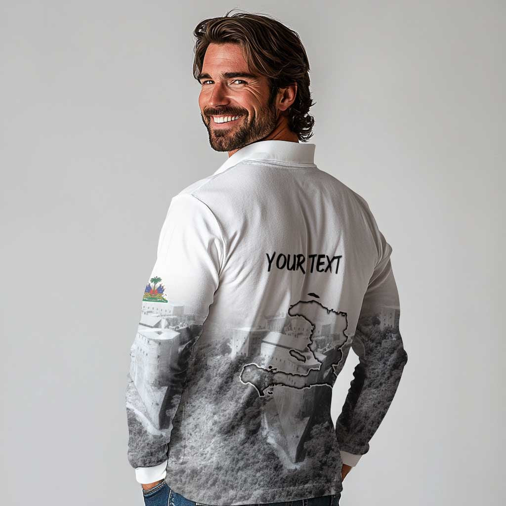 Haiti Pride Citadelle Laferriere 1804 Personalized Long Sleeve Polo Shirt