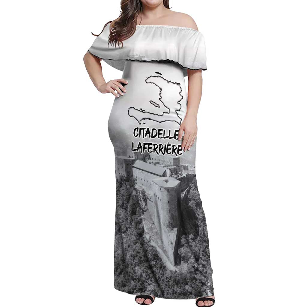 Haiti Pride Citadelle Laferriere 1804 Personalized Off Shoulder Maxi Dress