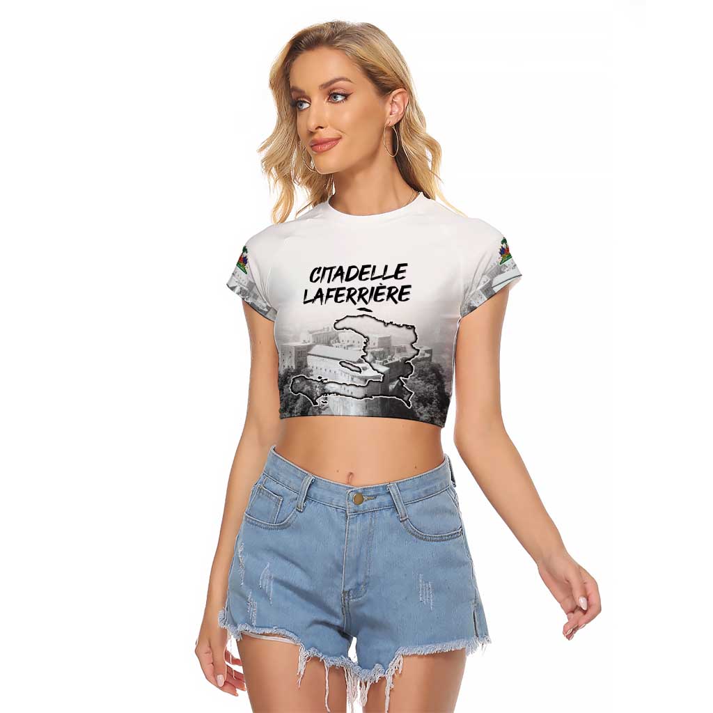 Haiti Pride Citadelle Laferriere 1804 Personalized Raglan Cropped T Shirt