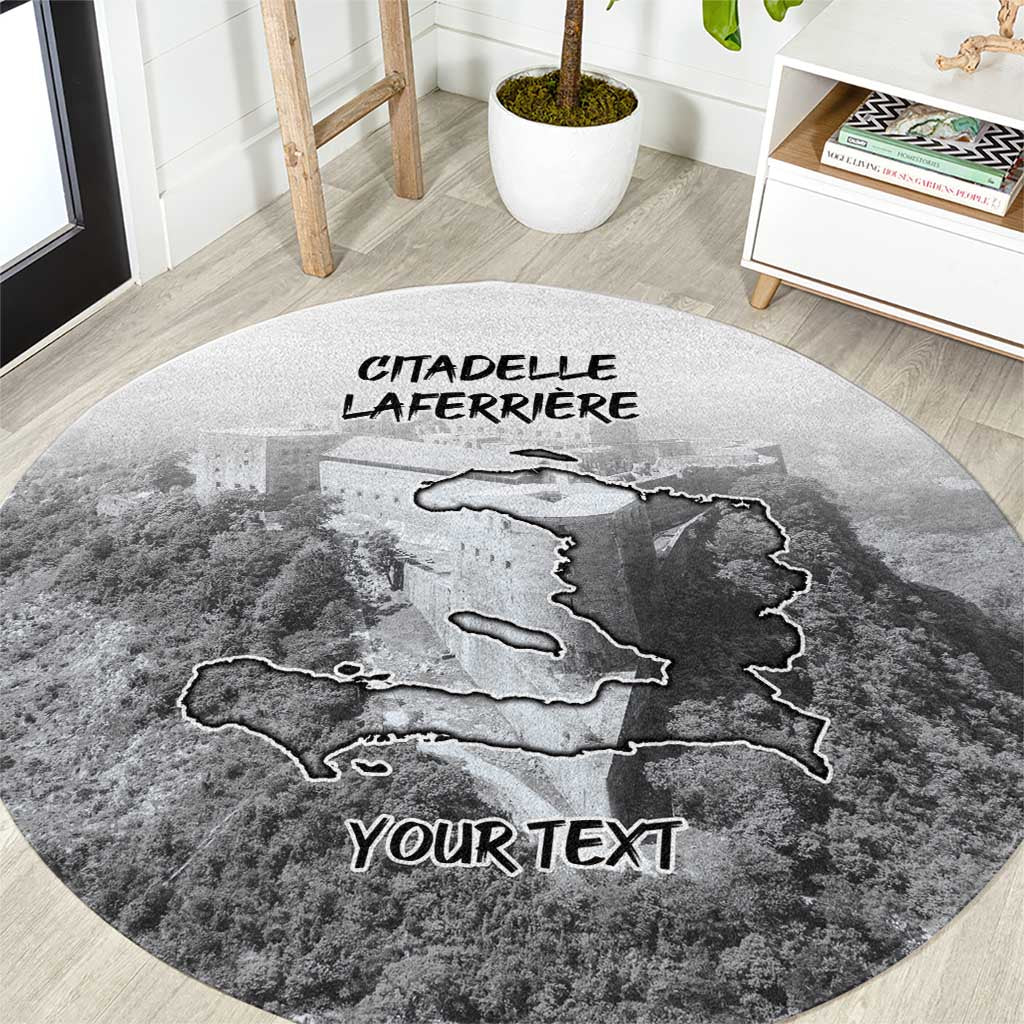 Haiti Pride Citadelle Laferriere 1804 Personalized Round Carpet