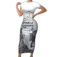 Haiti Pride Citadelle Laferriere 1804 Personalized Short Sleeve Bodycon Dress