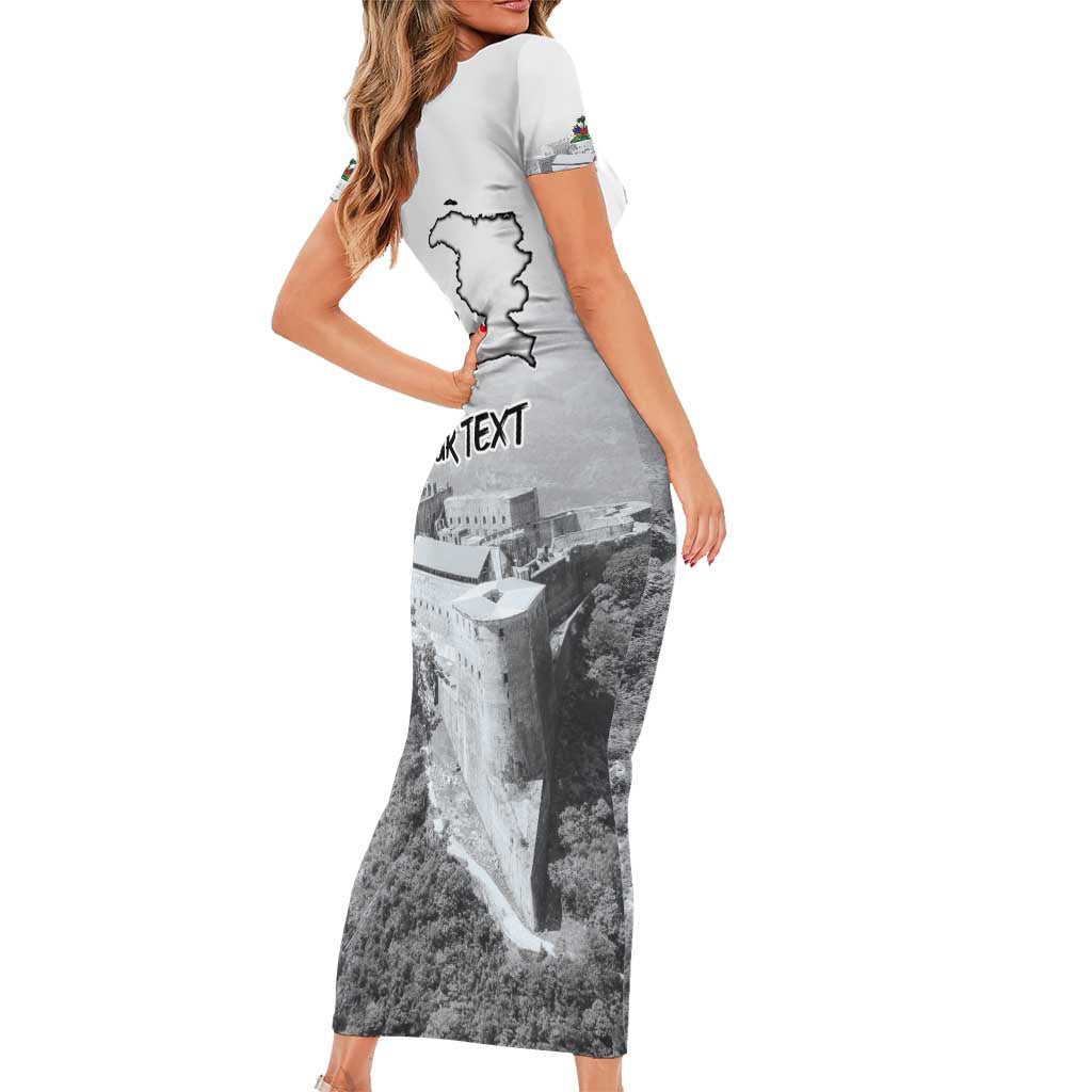 Haiti Pride Citadelle Laferriere 1804 Personalized Short Sleeve Bodycon Dress