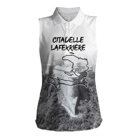 Haiti Pride Citadelle Laferriere 1804 Personalized Women Sleeveless Polo Shirt