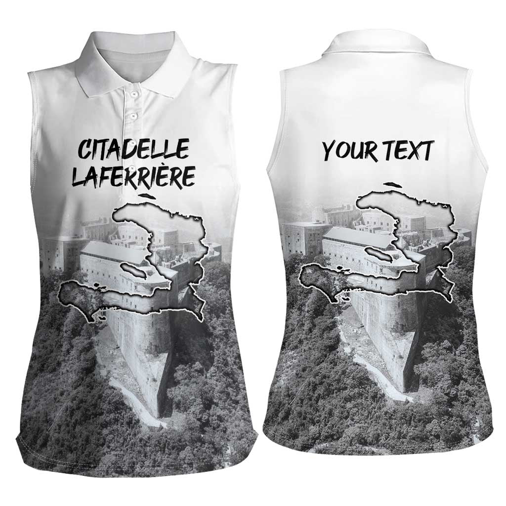 Haiti Pride Citadelle Laferriere 1804 Personalized Women Sleeveless Polo Shirt