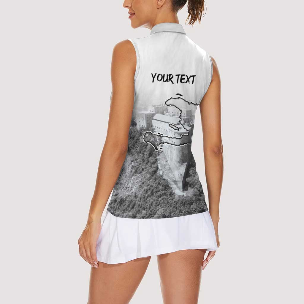 Haiti Pride Citadelle Laferriere 1804 Personalized Women Sleeveless Polo Shirt