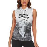 Haiti Pride Citadelle Laferriere 1804 Personalized Women Sleeveless Polo Shirt
