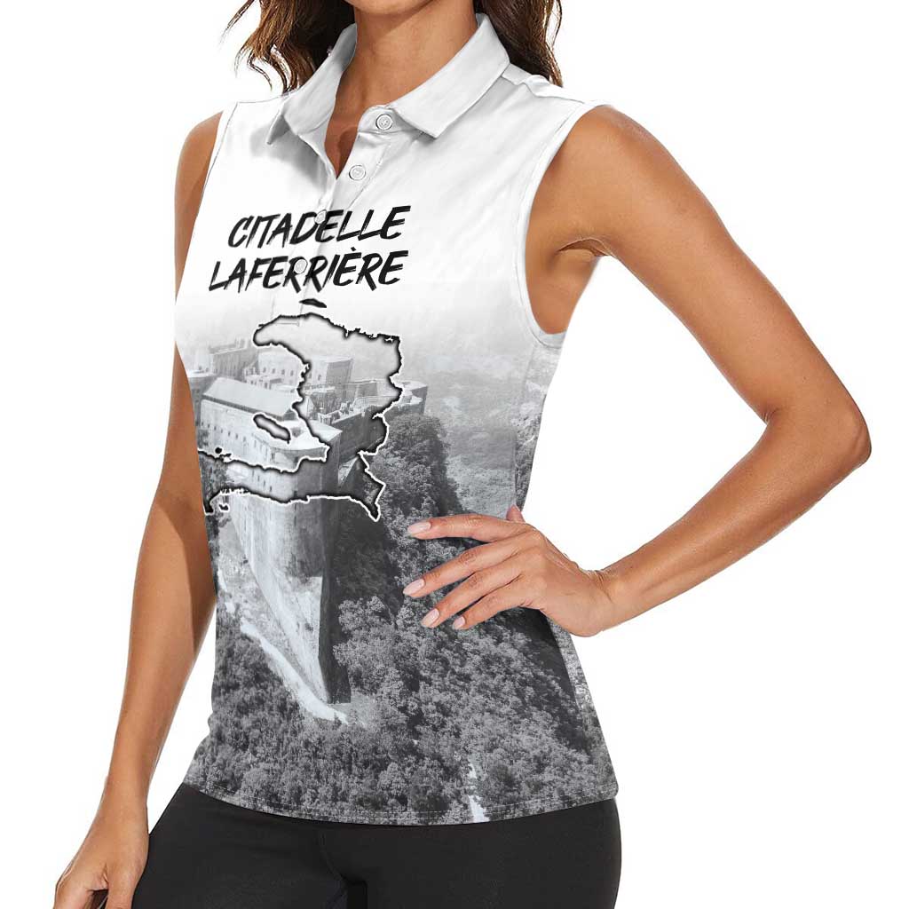 Haiti Pride Citadelle Laferriere 1804 Personalized Women Sleeveless Polo Shirt