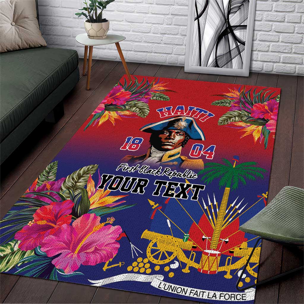 Haiti Toussaint Louverture Personalized Area Rug Haitian Revolution 1804