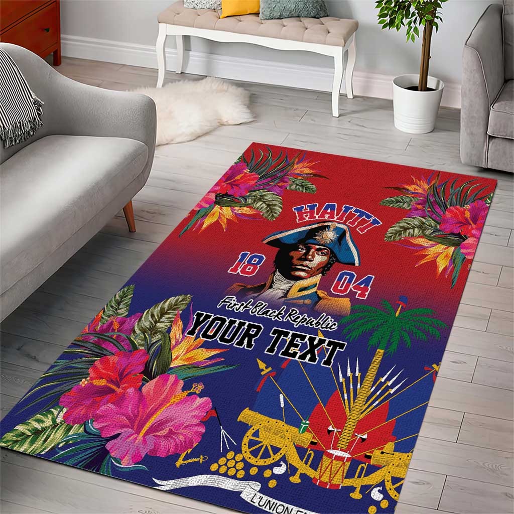Haiti Toussaint Louverture Personalized Area Rug Haitian Revolution 1804