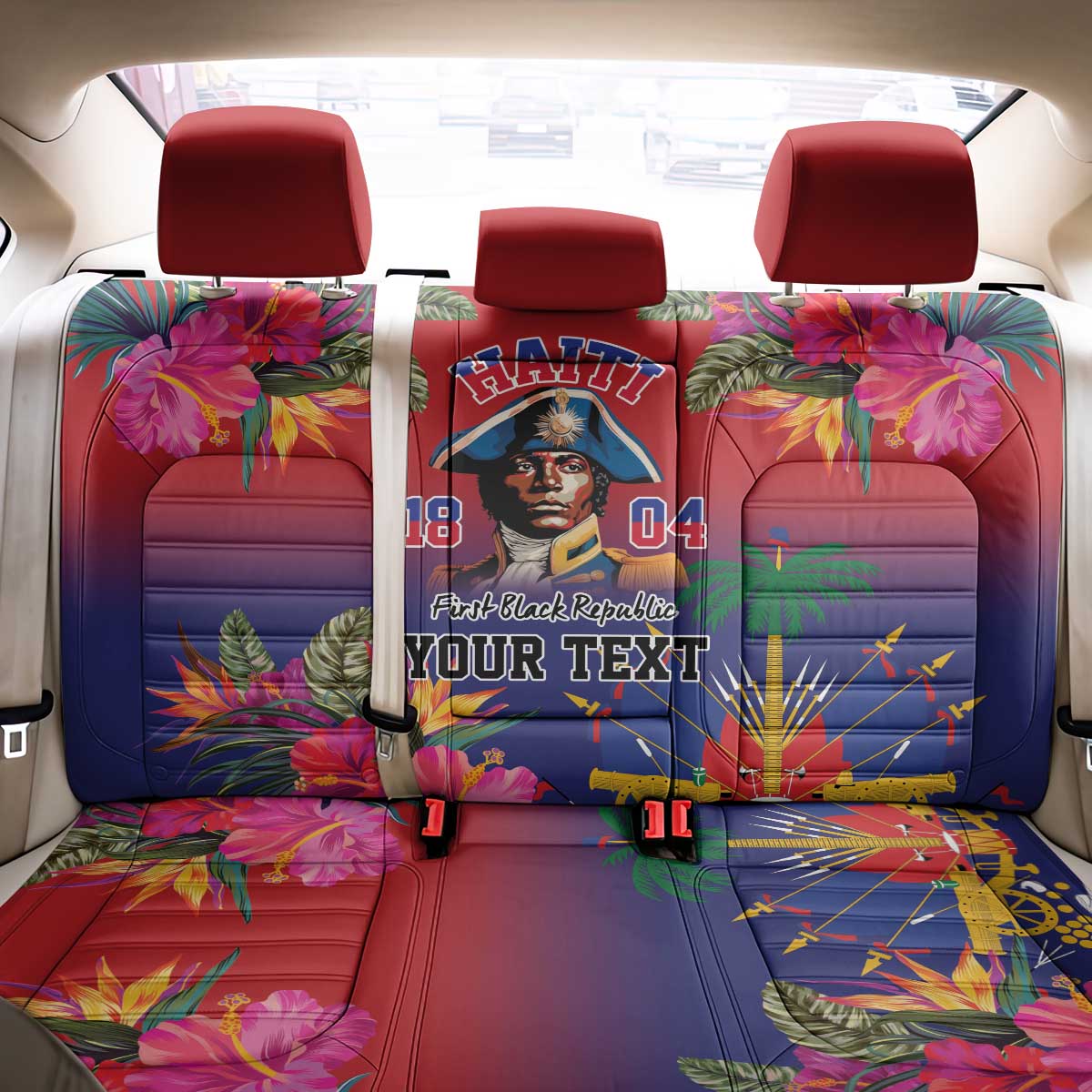 Haiti Toussaint Louverture Personalized Back Car Seat Cover Haitian Revolution 1804